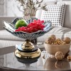 Scandinavian Elegance Crystal Glass Serving Bowl for Candy, Snacks, and Fruits