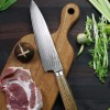 ZenChef: Japanese Chef's Knife with Natural Zebra Wood Grain Handle