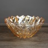 Sophisticated Crystal Elegance: Modern Glass Fruit Bowl for Living Room