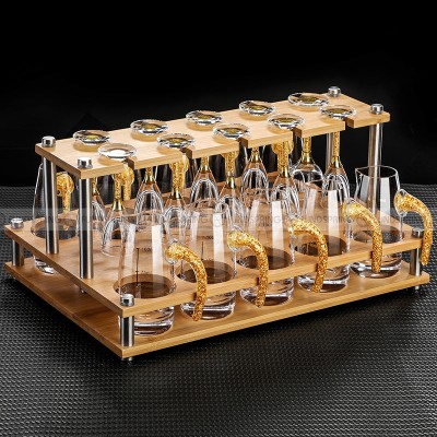 Gold Foil Wine Glass Wine Dispenser Small Goblet Cup Holder Win Set Gold Foil Wine Glass Wine Dispenser Small Goblet Cup Holder Win Set