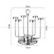 Stainless Steel Rotating Cup Hanger Draining Rack Cups Holder