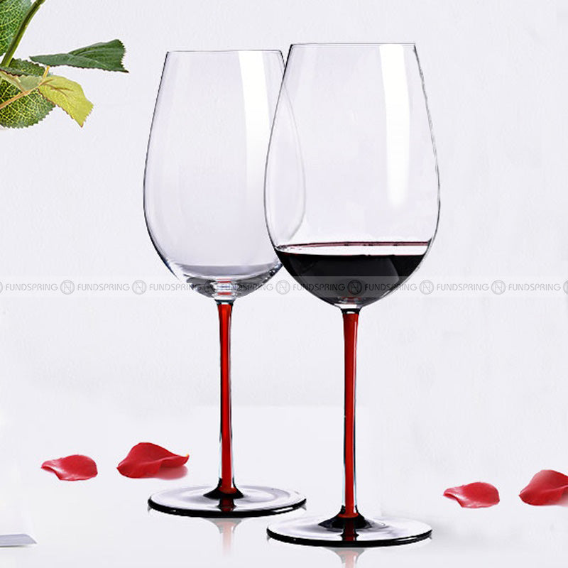 Crystal Red Rod Black Bottom Bordeaux Glass Red Wine Glass