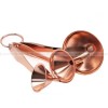 Rose Gold Stainless Steel Oil Leakage With Handle Cone Funnel Set of 3