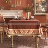 Funhua Tablecloth Desk Cover Red Velvet Plaid Dining Table Cloth