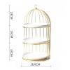 Ceramic Cake and Dessert Table Stand in the Form of a Birdcage Display Shelf for Afternoon Tea