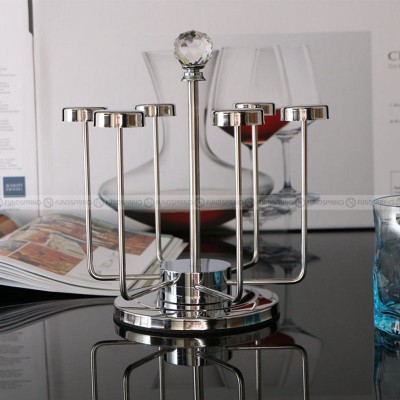 Stainless Steel Rotating Cup Hanger Draining Rack Cups Holder Stainless Steel Rotating Cup Hanger Draining Rack Cups Holder