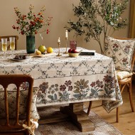 Audrey Tablecloth Table Cover Cotton And Linen Waterproof Fabric Audrey Tablecloth Table Cover Cotton And Linen Waterproof Fabric
