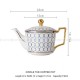 European Tea Pot Coffee Pot Water Pot Bone China Single Kettle