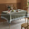 Combe Tablecloth Pastoral Solid Color Cotton Linen Table Clothes