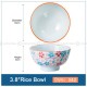 Japanese Blue and White Ceramic Bowl Underglazed Bowl 3.8'' Set of 4