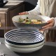 Nordic Minimalist Dinnerware Ceramic Basin Large Deep Soup Bowl 11.5''