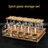 Spirit Dispenser Set Glass Set of 21 With Rack Baijiu Glass With Rack