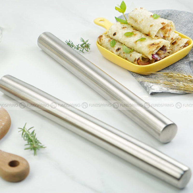 304 Stainless Steel Baking Rolling Pin – Essential Rolling Tool