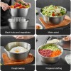 304 Stainless Steel Basin Food Grade Soup Bowl Thickened Cooking Pot