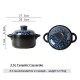 Heat Resistant Ceramic Glazed Casserole Soup Pot 1.5L/2.5L/3.5L