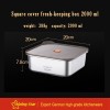 304 Stainless Steel Fresh-keeping Box Sealed Food Storage Box With Lid