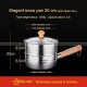 304 Stainless Steel Sheeting Pan Thicken Snow Pan With Steamer