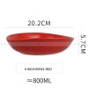 Japanese Ceramic Tableware Irregular Matte Ramen Bowl Deep Salad Plate