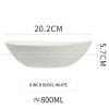 Japanese Ceramic Tableware Irregular Matte Ramen Bowl Deep Salad Plate