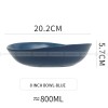 Japanese Ceramic Tableware Irregular Matte Ramen Bowl Deep Salad Plate