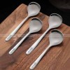 304 Stainless Steel Soup Spoon Deeper Long Spoon Mirror Polishing