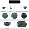 Kiln Under glazed Ceramic Tableware Creative Lotus Leaf Tableware Set