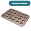 GlideBake Non-Stick Coating Baking Pan: Cupcake, Muffin, and Egg Tart Mold