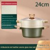 Steamer Medical Stone Double-layer Steamer Deepen Double-ear Soup Pot