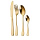 Cutlery Set 24 Pcs Knife, Fork, Spoon, Tableware Set 401 Stainless Steel Dining Set
