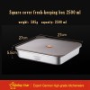 304 Stainless Steel Fresh-keeping Box Sealed Food Storage Box With Lid