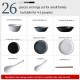 Minimalist Matte Ceramic Dinnerware Set Porcelain Serverware Set