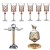 Wine Glass 270ml *6 + Cup Holder + Gyro Decanter  + $330.00 