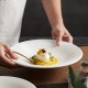 Designer Tableware Collection Weiss Series Ceramic White Salad Bowl