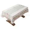 Suzdar Tablecloth Lace Stitching Edge Table Cover Waterproof Cloth