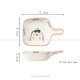 Cartoon Small Plates Ceramic Dip Cute Appetizer Dishes Dipping Dishes 3.5"