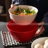 Ceramic Matte Bowl Household Fresh Deep Bowl Colors Noodle Bowl 8"