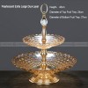 Contemporary Snack Candy Plate 2-3 Tiered Stand Glass Compote Serving Bowl