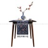 Lanruoting Table Runner Chinese Tea Table Runner Blue Long Table Cover