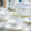 Flower of Life Hand-made Tableware Set Ceramic Dinnerware Set 48-Piece