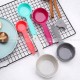 Precision in Colors: 5-Piece Measuring Spoon Set with Scale for Baking