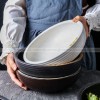 Kiln Change Ceramic Soup Bowl Large Noodle Bowl Spiral Texture Pot