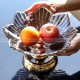 Scandinavian Elegance Crystal Glass Serving Bowl for Candy, Snacks, and Fruits