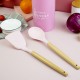 Sophisticated Silicone Kitchenware Set with Wooden Handles for Culinary Excellence