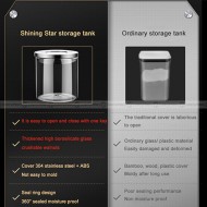 Airtight Jar Food Grade Glass Bottle Jar With Lid Dry Food Storage Box Airtight Jar Food Grade Glass Bottle Jar With Lid Dry Food Storage Box