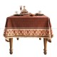 Funhua Tablecloth Desk Cover Red Velvet Plaid Dining Table Cloth