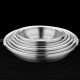 304 Stainless Steel Deep Dish Thickened Round Dinner Plate Soup Plate