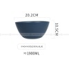 Ceramic Matte Bowl Household Fresh Deep Bowl Colors Noodle Bowl 8"