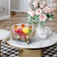 European Fruit Bowl Living Room Fashion Crystal Glass Fruit Plate