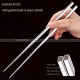 304 Stainless Steel Lengthened Chopsticks Metal Serving Chopsticks