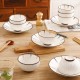 Harmony in Ceramics: Japanese-inspired Dinnerware Set of 20/26 Pieces